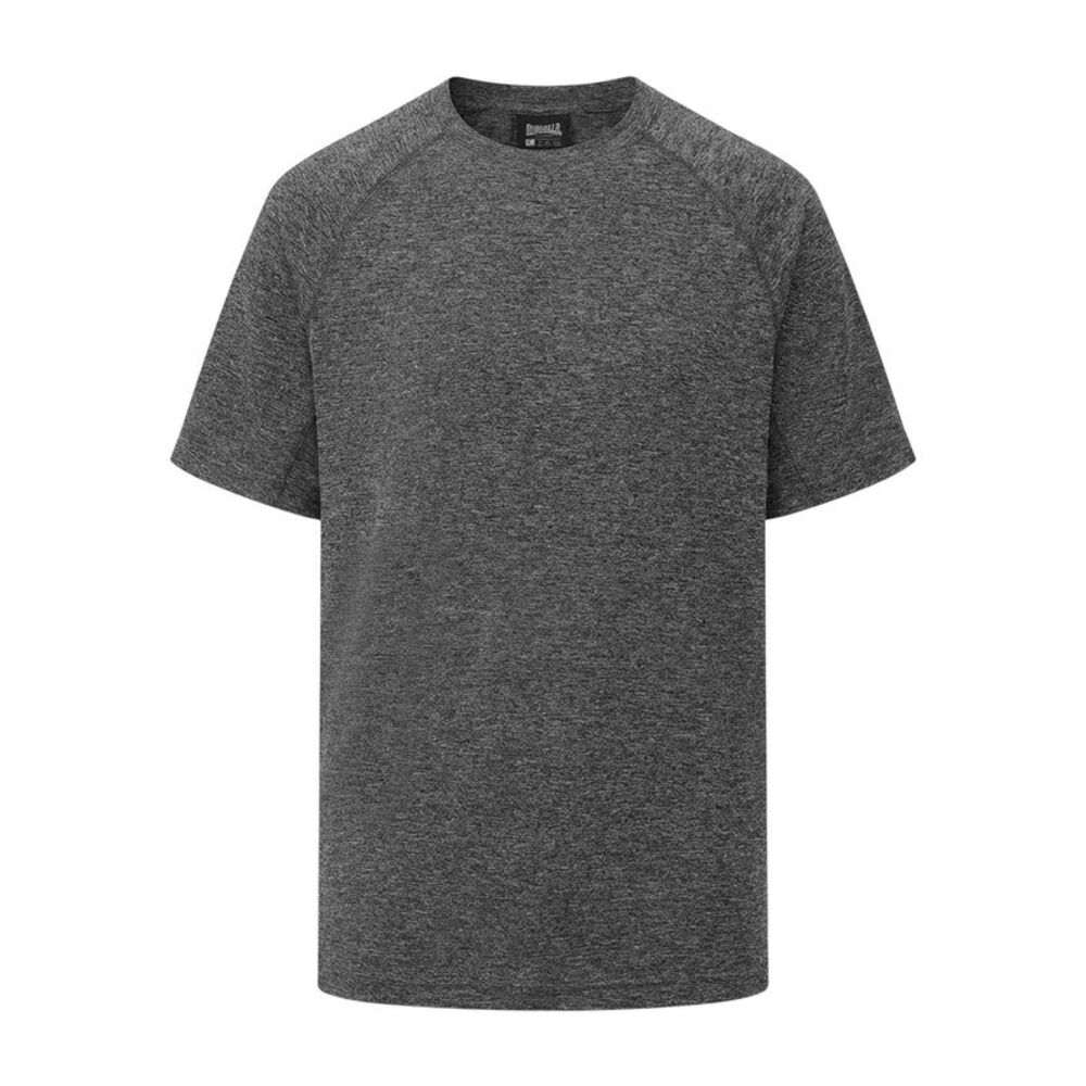 Lonsdale Mens Plain T-Shirt / Black Melange